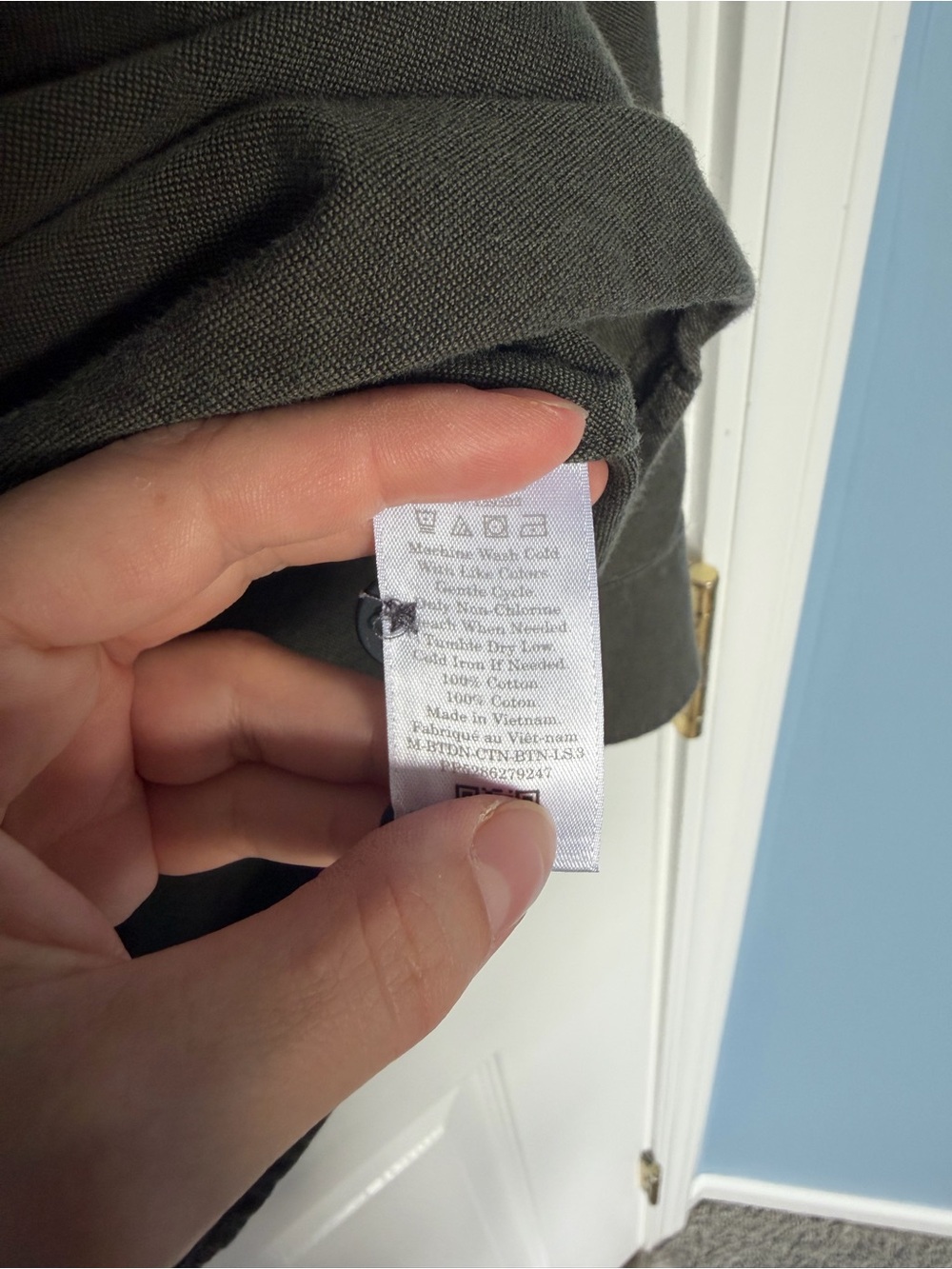 Everlane Men's Green Uniform Button Down Shirt Size Extra Large - Picture 7 of 8